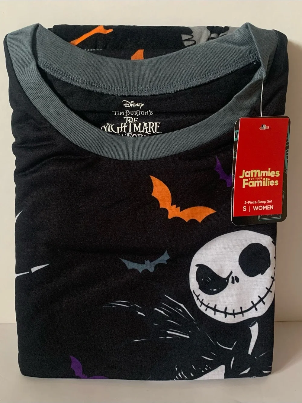 NWT. DISNEY Nightmare Before Christmas Women’s 2 Piece Pajama Set - Picture 3 of 6